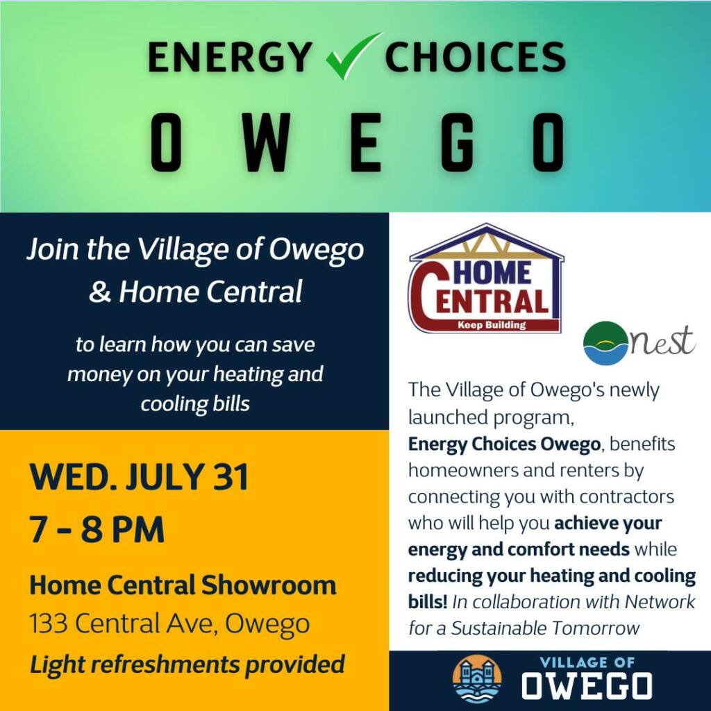 Energy Choices Owego Home Central Presentation